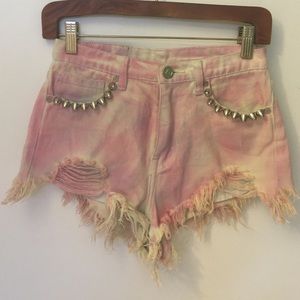 UNIF-- pink pastel shorts