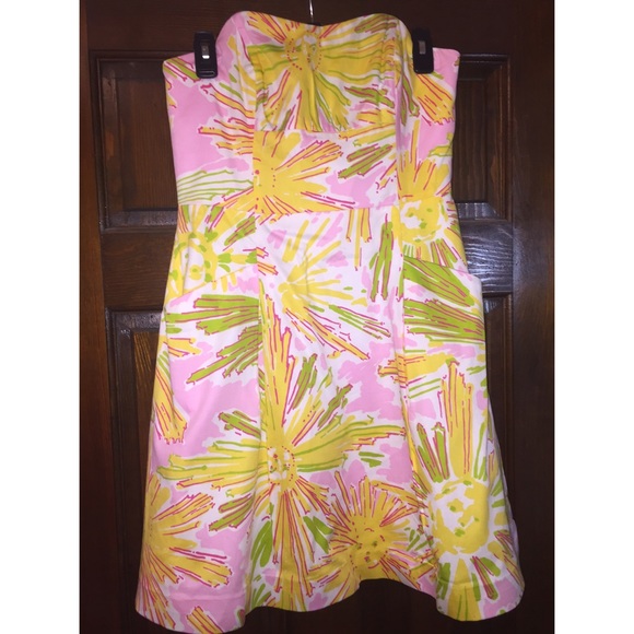 Size 6 Lilly Pulitzer Strapless Dress