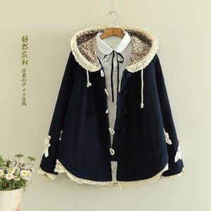 Fairyland Navy Floral Coat