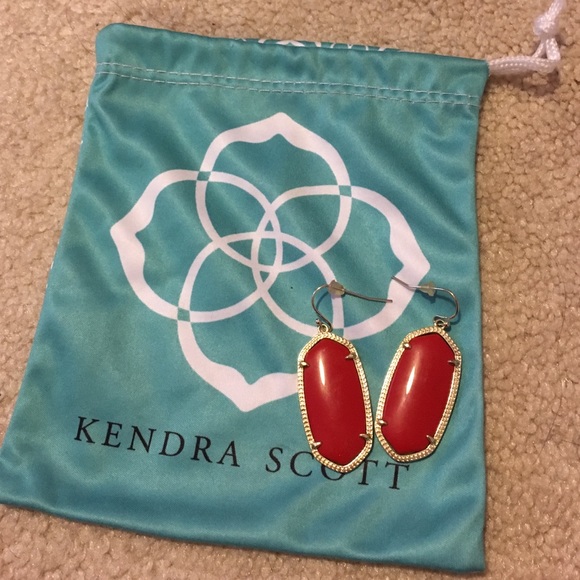 SOLD Kendra Scott Red Elle earrings