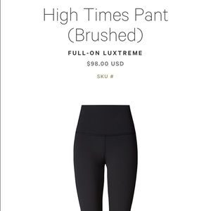 Lululemon size 12! 7/8 length!