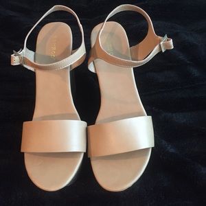 Brown platform wedges