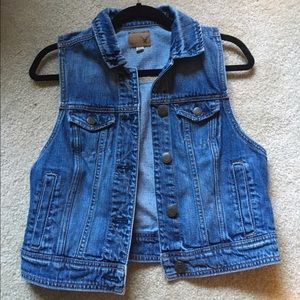 AEO denim vest