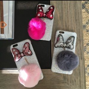 Minnie bow knot 3D iPhone case