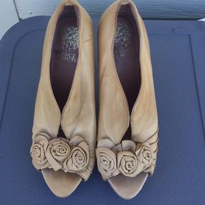 Vincent Camuto Peep Toe Booties