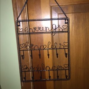Cute black jewelry holder