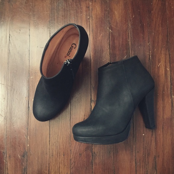 Ganni Leather Ankle Boots