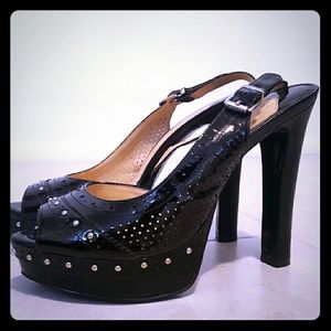 Black Gianni Black Pumps