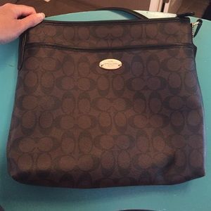 Coach Signature File Crossbody Handbag