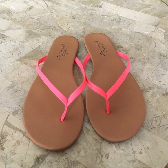 Neon Pink Flip Flops