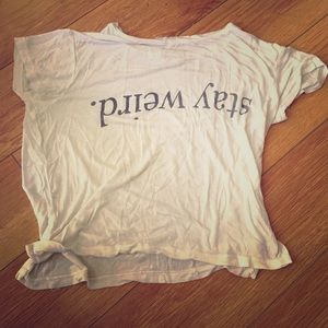 Brandy Melville 'Stay Weird' shirt