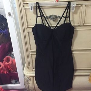 Black strappy dress