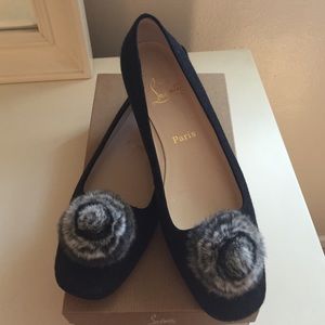 Christian Louboutin Dark Grey Flats