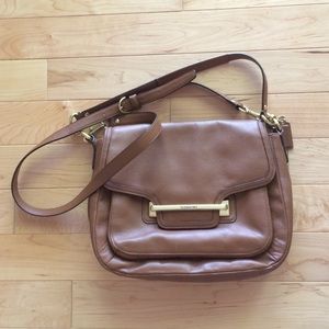 Taylor Leather Flap Shoulder Bag F27481