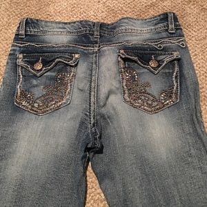 Distressed jeans