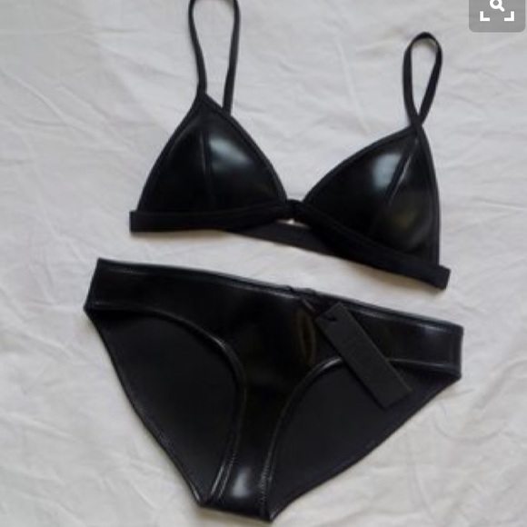 Triangl leather swimsuit