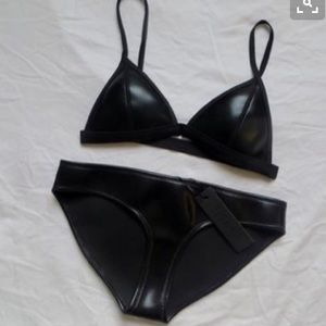 Triangl leather swimsuit