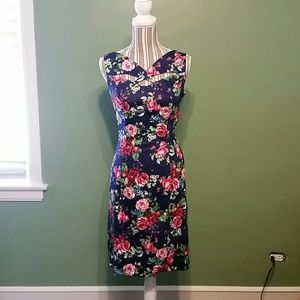 Beautiful floral knee length dress