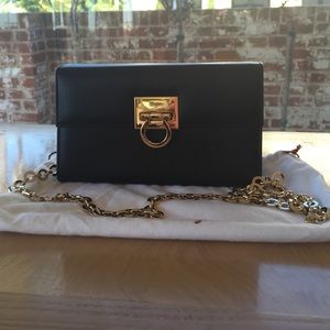 Black Salvatore Ferragamo clutch