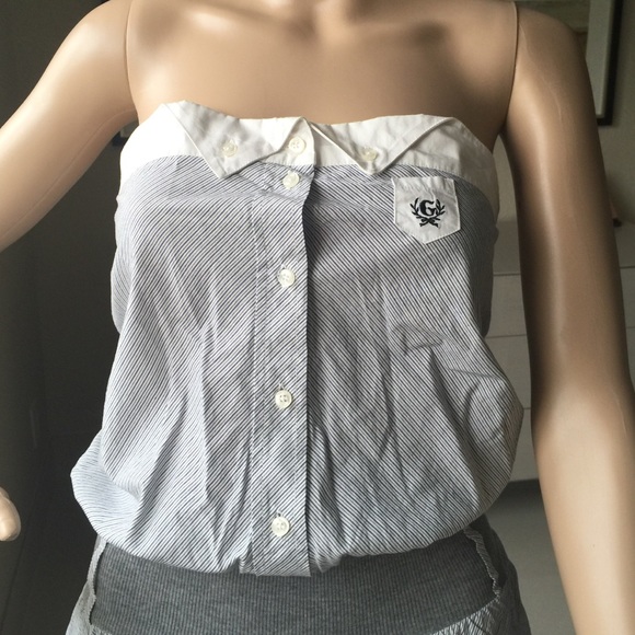 Guess Jeans Strapless Summer dress or top size M - Picture 2 of 4