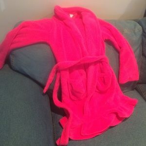 Hot pink kids robe
