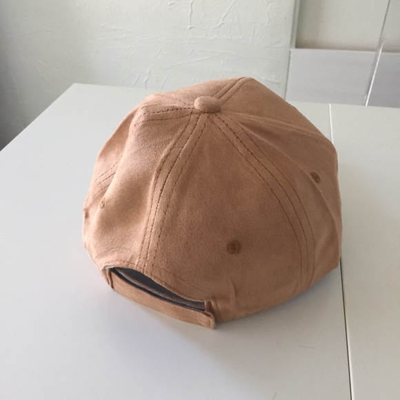 Restocked • Tan Faux Suede Caps • - Picture 3 of 3