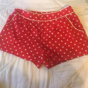 Lauren Conrad red w/white polka dots shorts