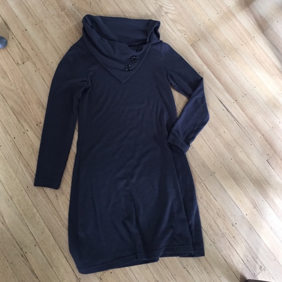 Grey tunic sweater dress - Picture 2 of 4