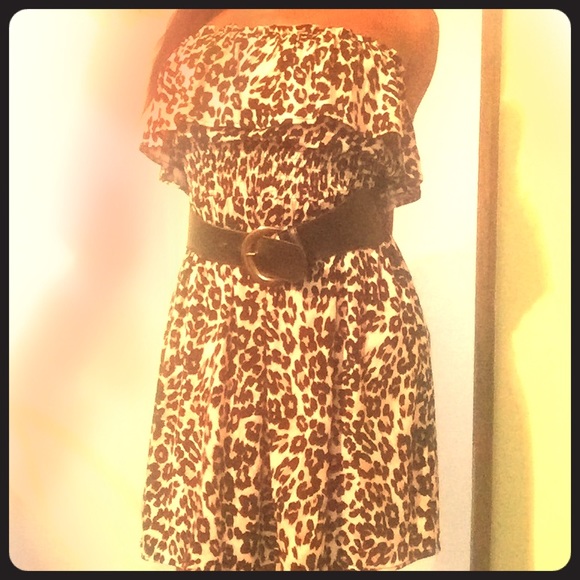 Sexy Cheetah party club dress