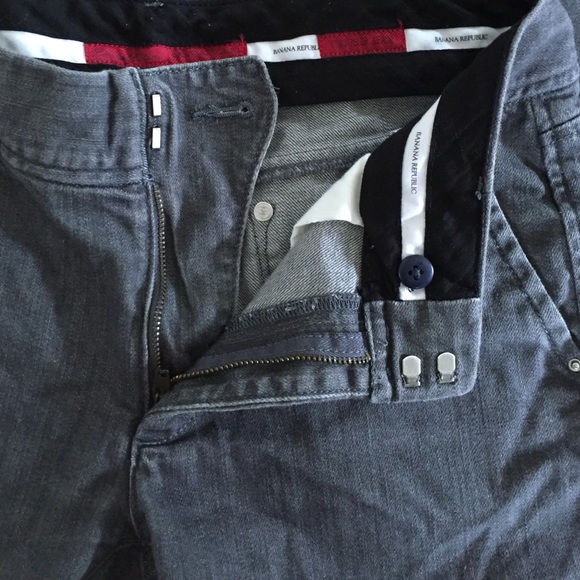 Grey denim trouser pants - Picture 2 of 4