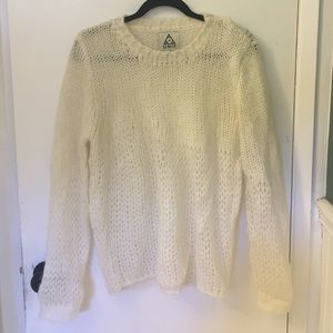 UNIF-- white knit sweater