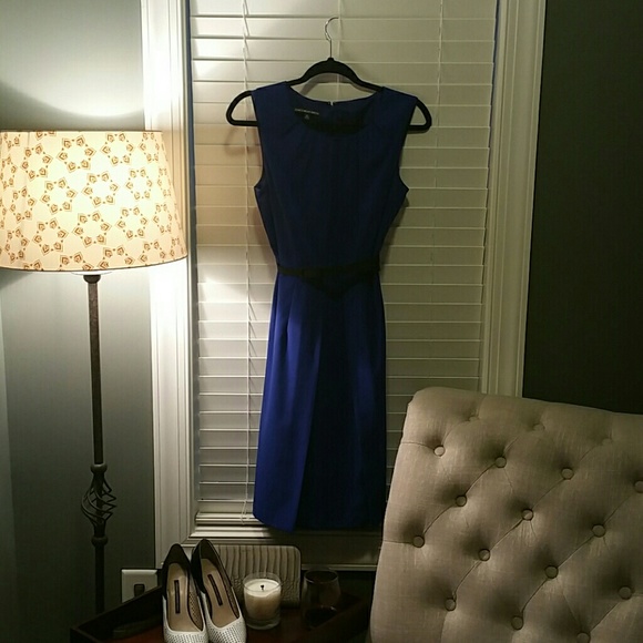 Royal blue yoked Jones Wear dress