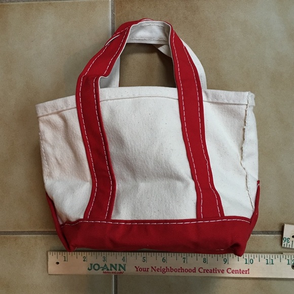 Ll Bean Mini Canvas Tote Bag IUCN Water