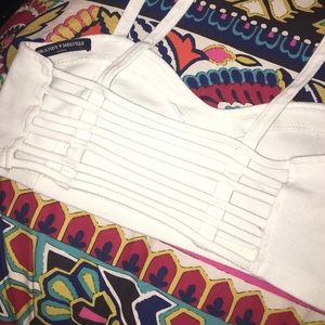 White Brandy caged bralette