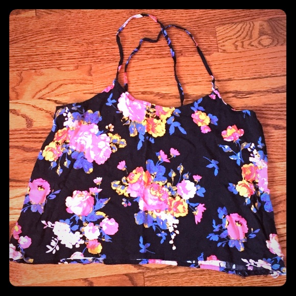 I'm selling a colorful crop-top.