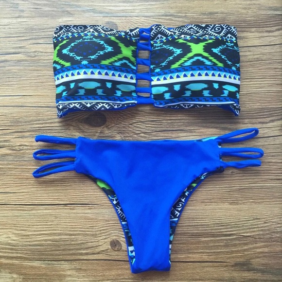 Blue bikini set - Picture 2 of 2