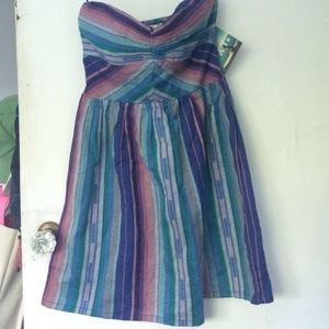 Roxy Sweetheart Strapless Cotton Dress