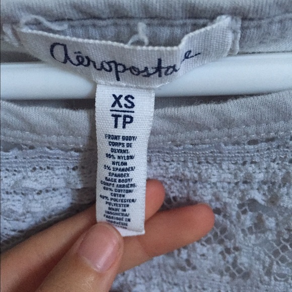 Gray Lace Shirt - Picture 2 of 3