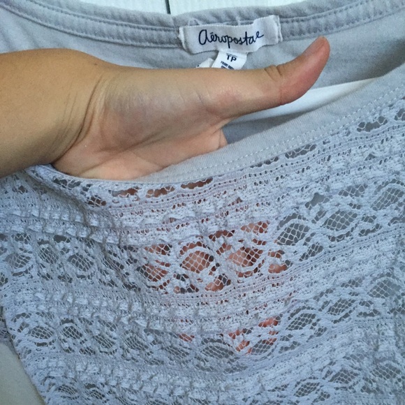 Gray Lace Shirt - Picture 3 of 3