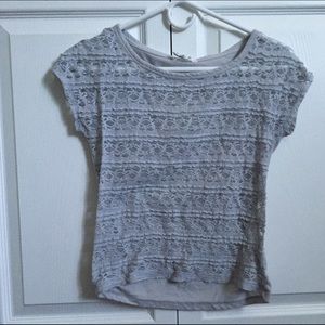 Gray Lace Shirt