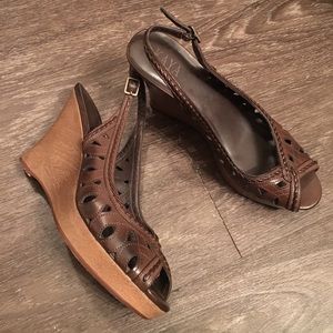 Cute brown wedges