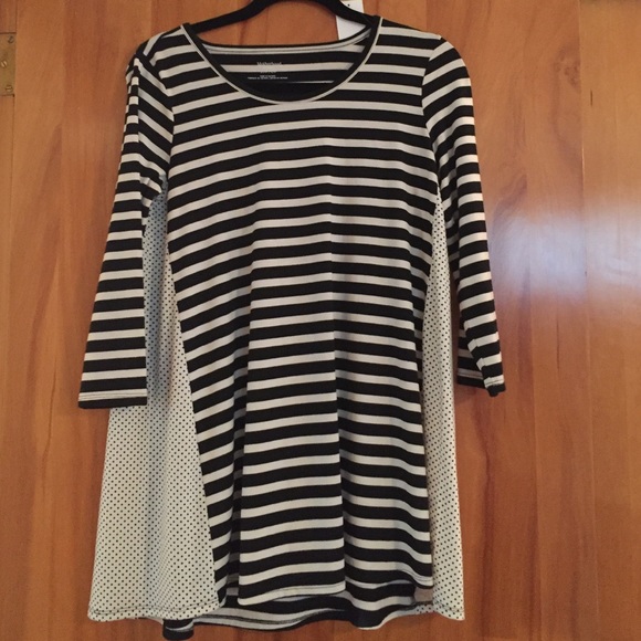 Striped and Polka Dot Maternity Top