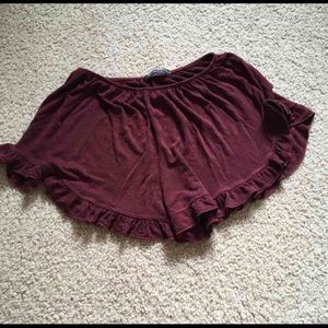 Brandy Melville Purple Flowy Shorts