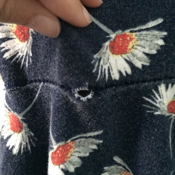 Navy Blue Daisy Skater Dress - Picture 2 of 3