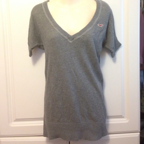 Hollister Tunic short sleeve cotton knit top Sz S