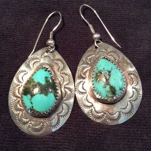 Sterling silver and turquoise earrings!