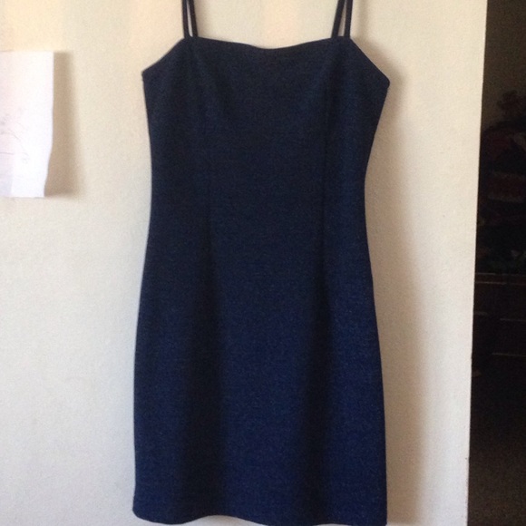None Dresses & Skirts - navy and sparkly blue 7/8 size dress