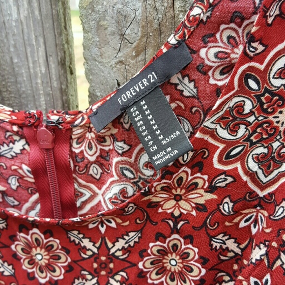 NWOT Boho Pattern Mini Dress - Picture 2 of 3