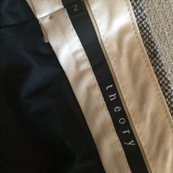 Theory Tweed Flare Leg Pants - Picture 4 of 4