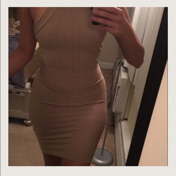 Nude color dress